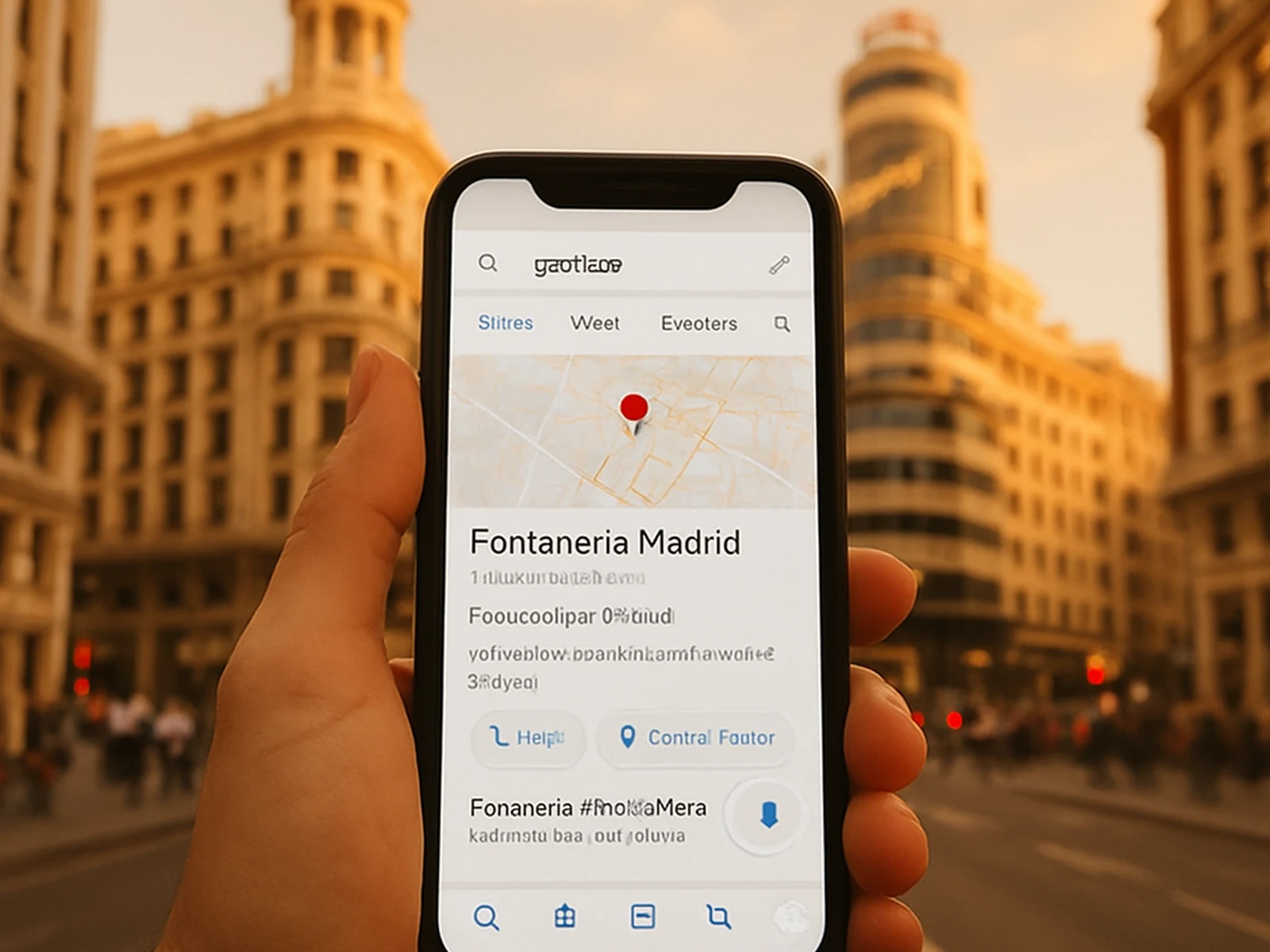 Madrid services company: dominant local pack presence
